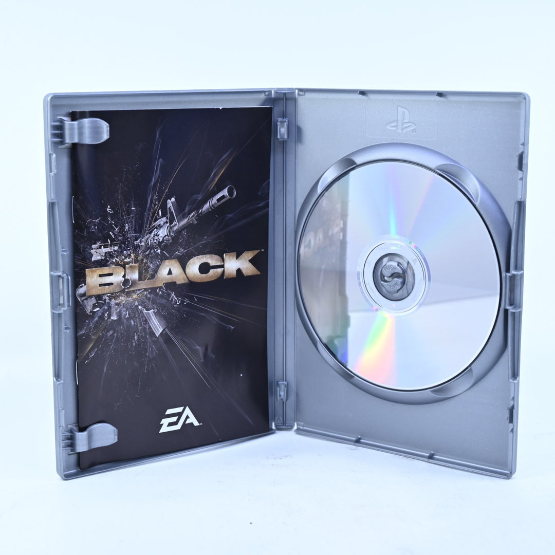 Black - Sony Playstation 2 / PS2 Game + Manual - PAL