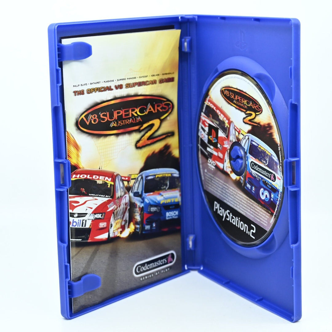 V8 Supercars Australia 2 - Sony Playstation 2 / PS2 Game + Manual - PAL