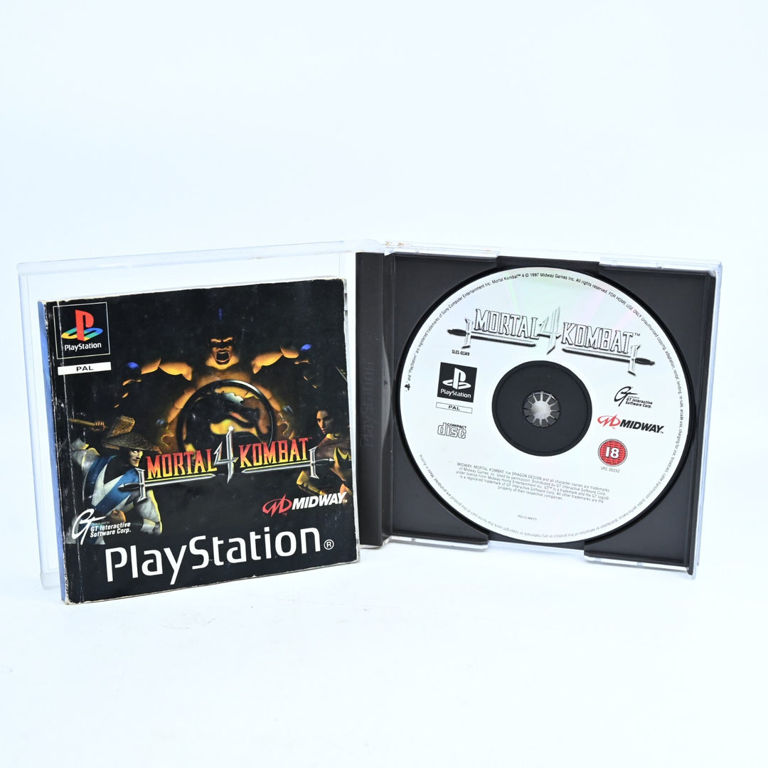 Mortal Kombat 4 - Sony Playstation 1 / PS1 Game + Manual - PAL - MINT DISC!