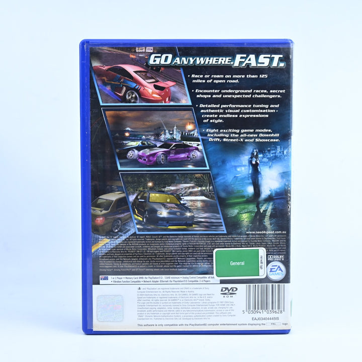 Need for Speed: Underground 2 - Sony Playstation 2 / PS2 Game + Manual - PAL