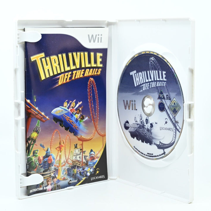 Thrillville: Off the Rails - Nintendo Wii Game + Manual - PAL - MINT DISC!