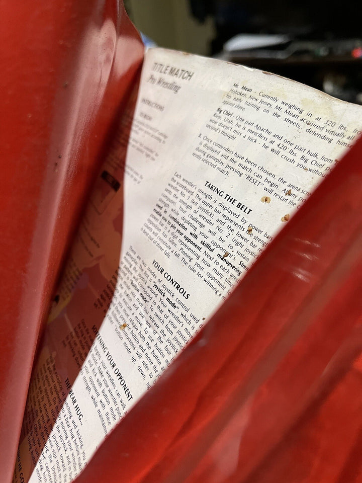 TITLE MATCH PRO WRESTLING - Atari 2600 Boxed Game - PAL - FREE POST!