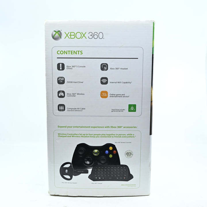Black Slim - Kinect Ready - Xbox 360 Boxed Console - PAL - FREE POST!