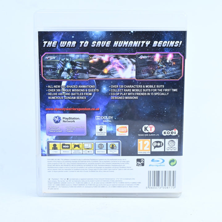 Dynasty Warriors: Gundam 3 - Sony Playstation 3 / PS3 Game + Manual