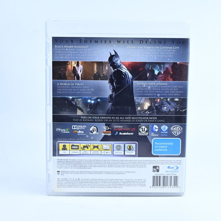 Batman: Arkham Origins - Sony Playstation 3 / PS3 Game + Manual