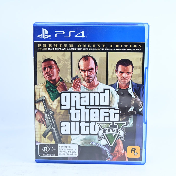 Grand Theft Auto V 5 Premium Edition - No Codes - Sony Playstation 4 / PS4 Game