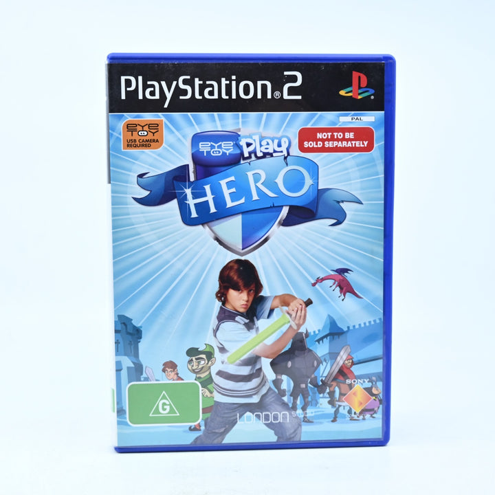 EyeToy Play: Hero - Sony Playstation 2 / PS2 Game + Manual - PAL - MINT DISC!