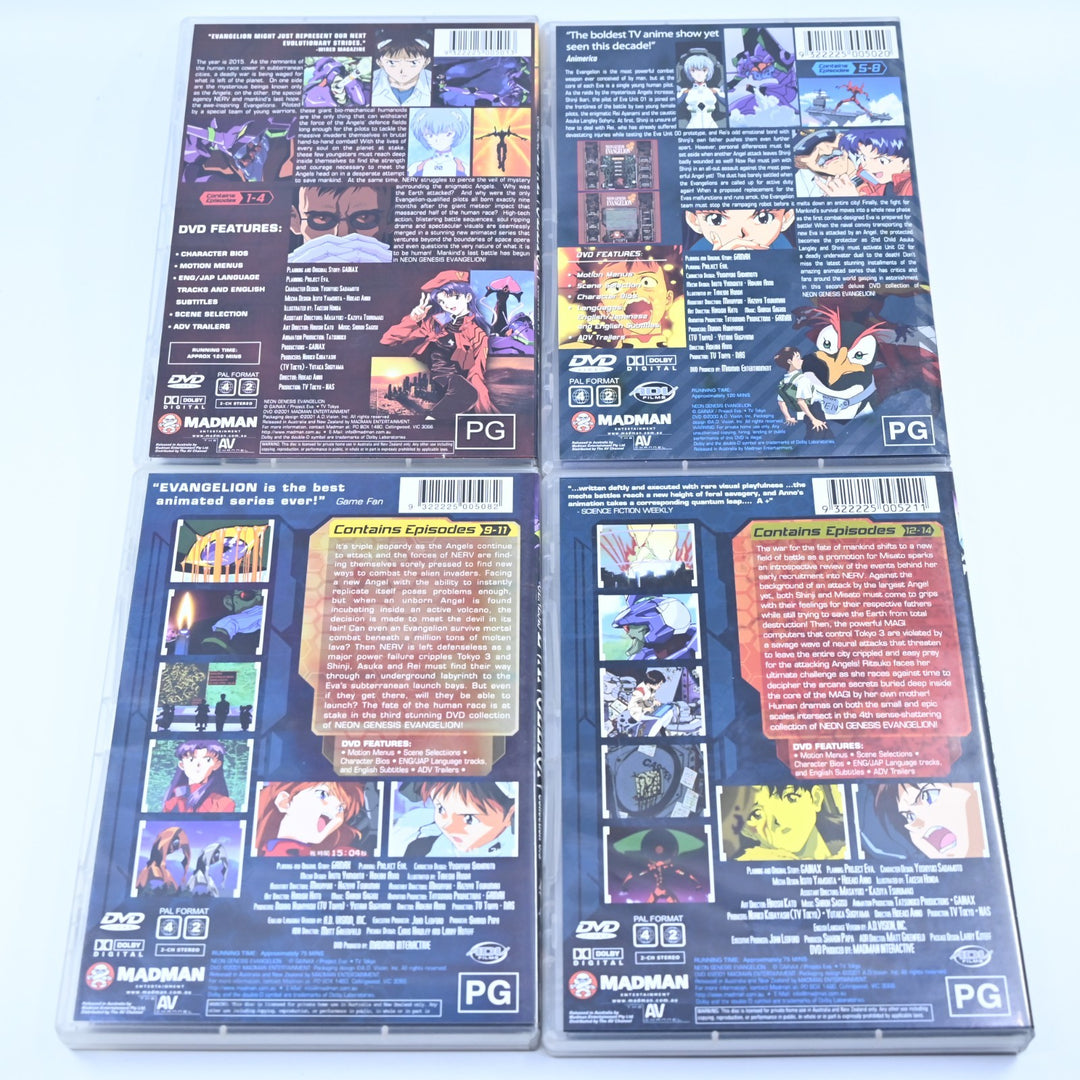 Neon Genesis Evangelion - Volumes 1 to 8 + Movies - Anime DVDs