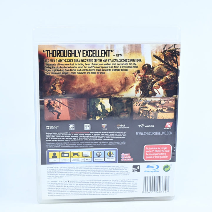 Spec Ops: The Line - Sony Playstation 3 / PS3 Game + Manual
