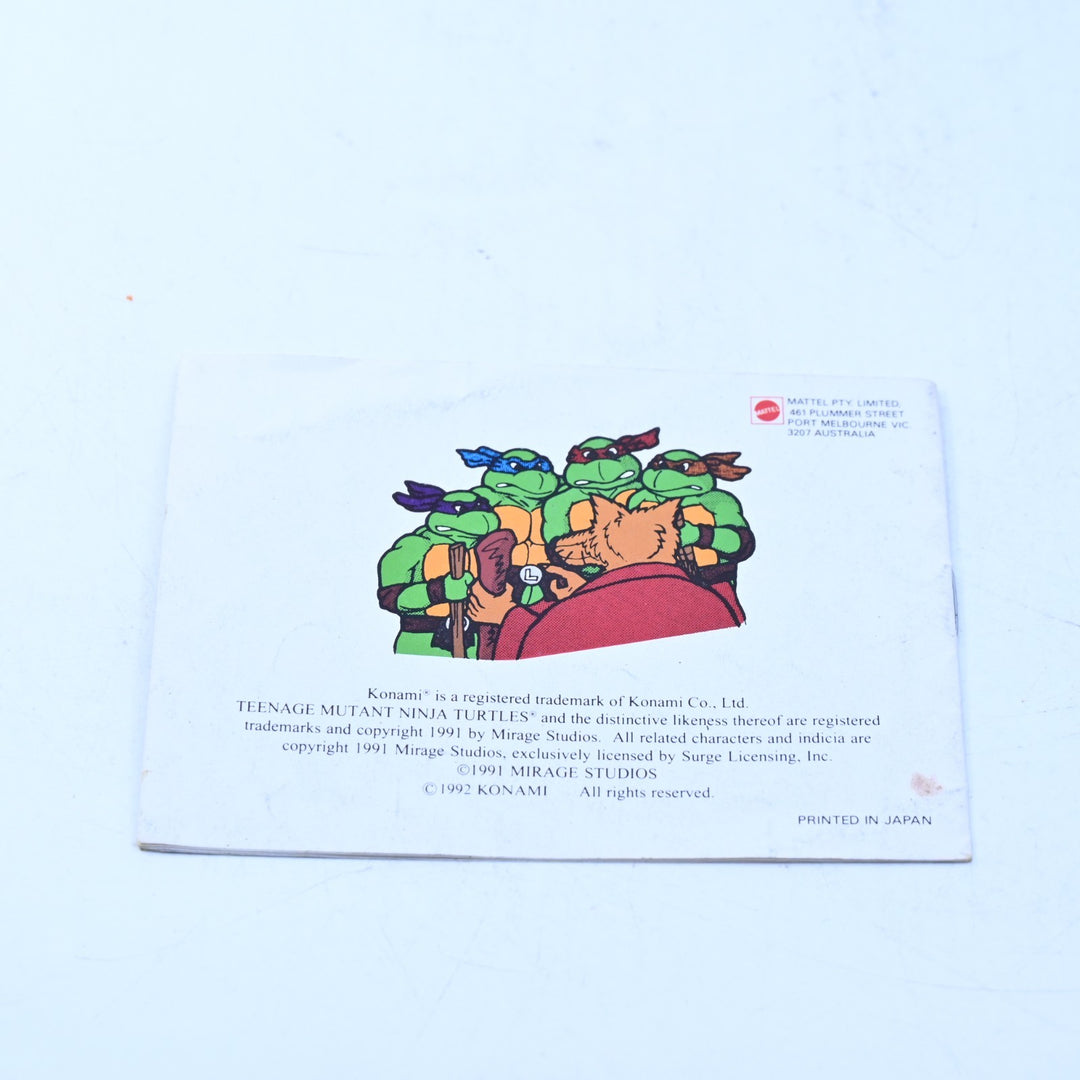 Teenage Mutant Ninja Turtle II: Back From The Sewers Manual - Gameboy Accessory