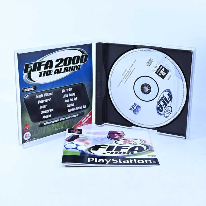 FIFA 2000 - Sony Playstation 1 / PS1 Game + Manual - PAL - MINT DISC!