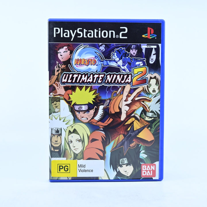 Naruto Ultimate Ninja 2 - Sony Playstation 2 / PS2 Game + Manual - PAL