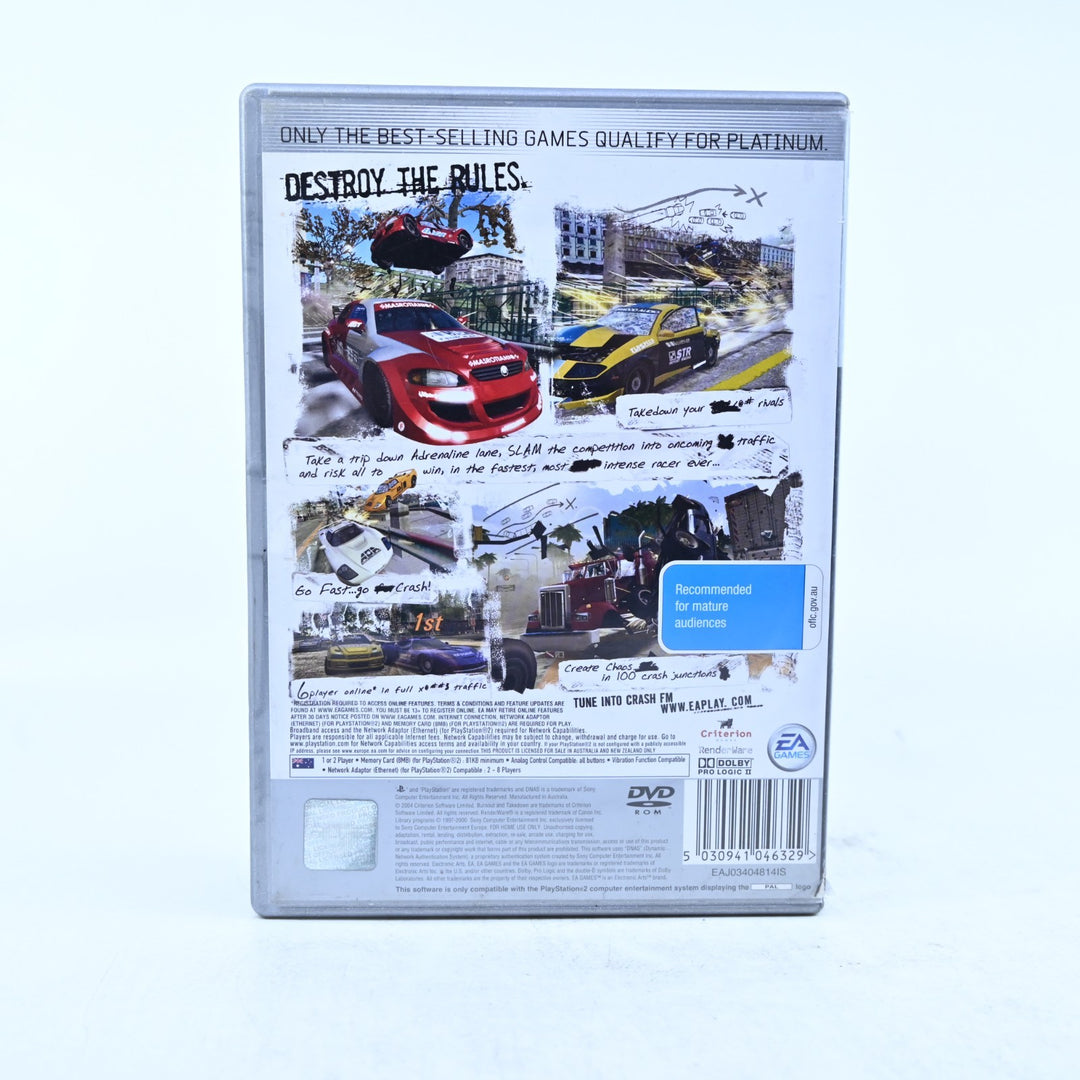 Burnout 3: Takedown - Sony Playstation 2 / PS2 Game + Manual - PAL - MINT DISC!