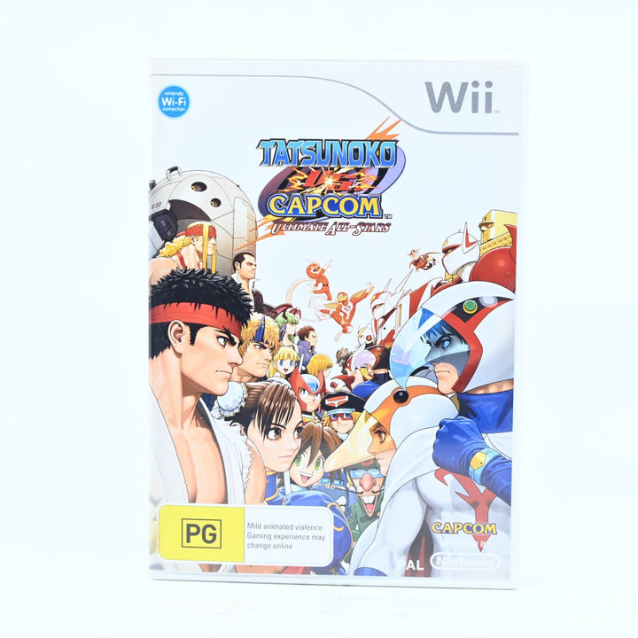 Tatsunoko Vs. Capcom - Nintendo Wii Game + Manual - PAL - MINT DISC!