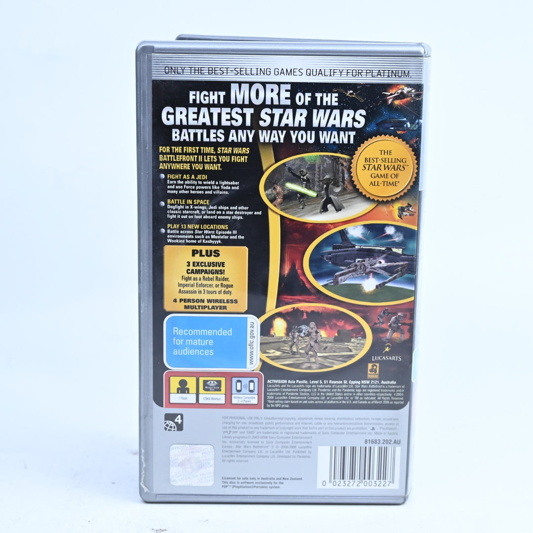 Star Wars: Battlefront II - Sony PSP Game + Manual - FREE POST!