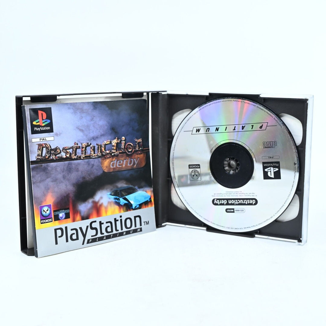 Destruction Derby - Sony Playstation 1 / PS1 Game + Manual - PAL - MINT DISC!