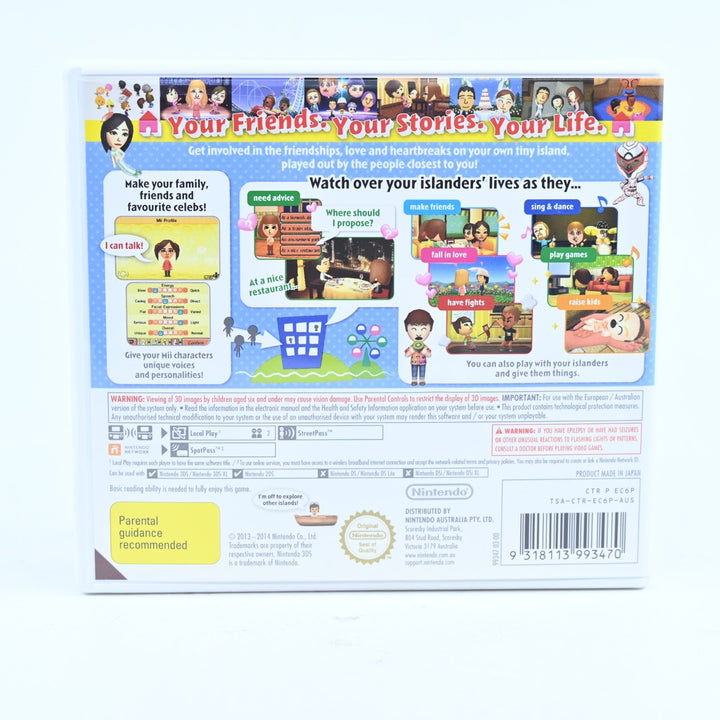 Tomodachi Life - Nintendo 3DS Game - PAL + Manual - FREE POST!