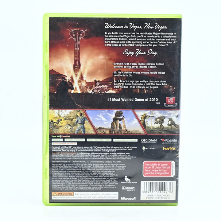 Fallout: New Vegas - Xbox 360 Game + Manual - PAL - MINT DISC!