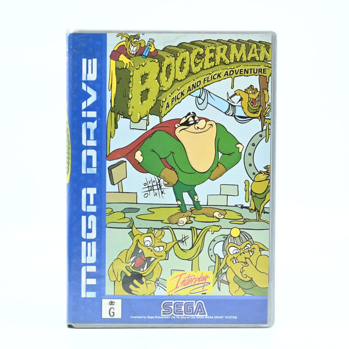 Boogerman + Manual - Sega Mega Drive Game - PAL - FREE POST!