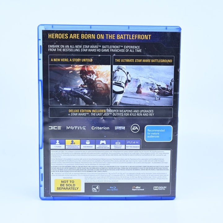 Star Wars Battlefront II 2: Elite Trooper Duluxe Edition - PS4 Game - FREE POST!