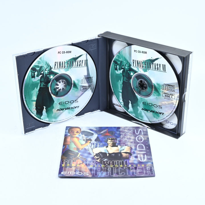 Final Fantasy VII 7 Big Box + Manual - Squaresoft - 4 Disc PC Game