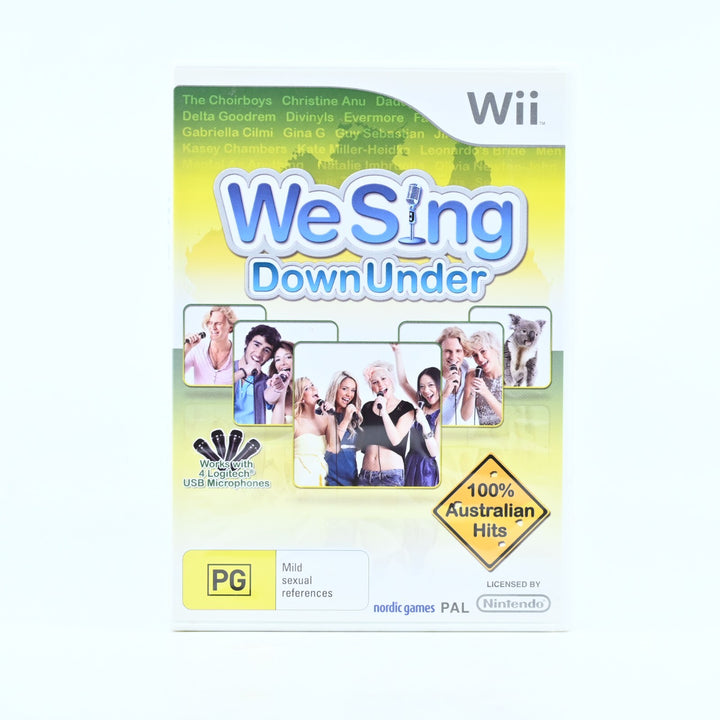 We Sing: Down Under - Nintendo Wii Game + Manual - PAL - MINT DISC!
