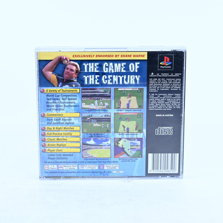 Shane Warne Cricket '99 - Sony Playstation 1 / PS1 Game + Manual - PAL