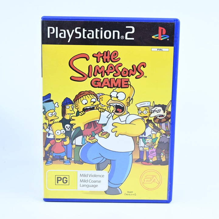 The Simpsons Game - Sony Playstation 2 / PS2 Game + Manual - PAL - MINT DISC!