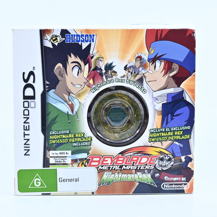 Beyblade: Metal Masters - Sealed - Nightmare Rex - Nintendo DS Game + Manual
