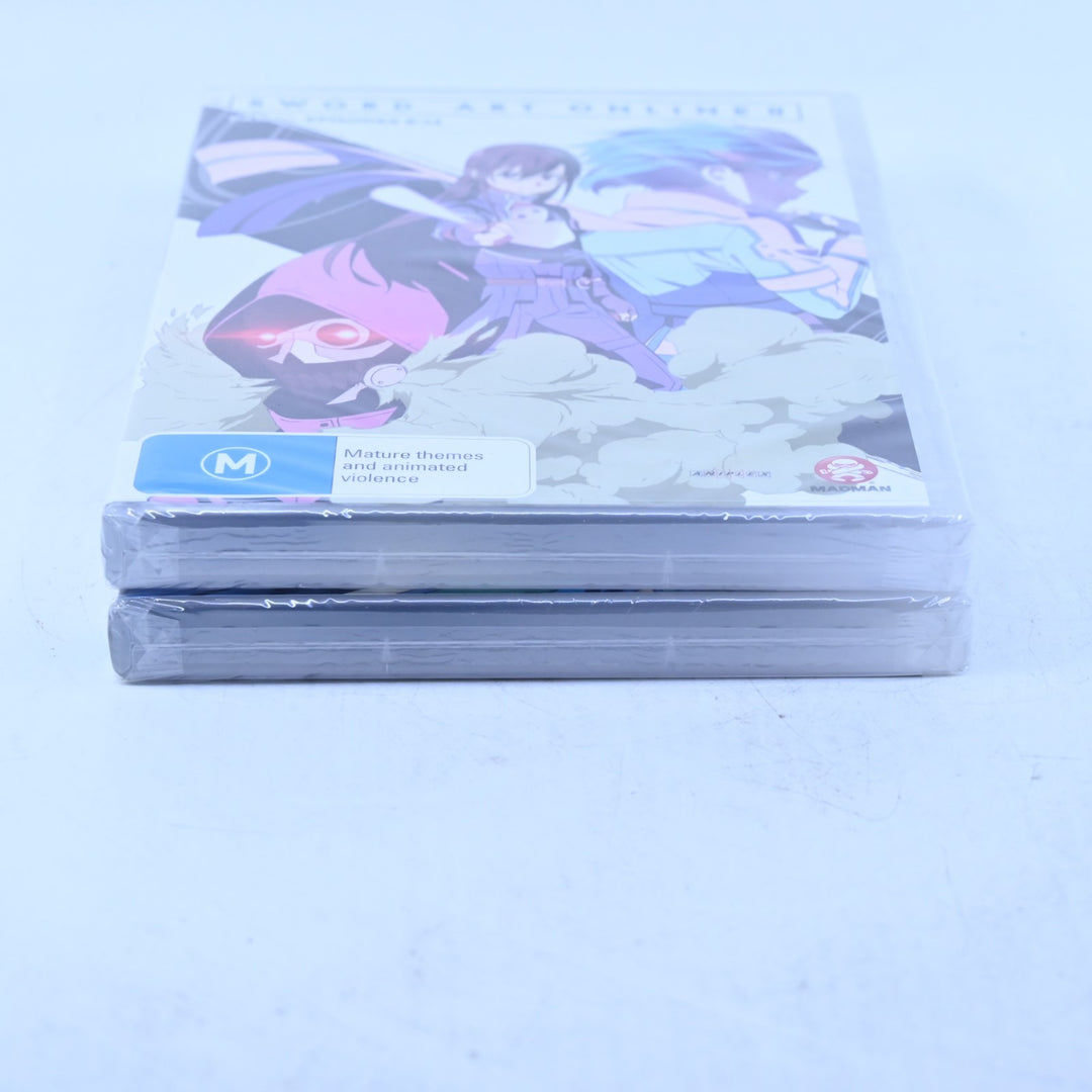 SEALED! Sword Art Online II - Volumes 1 &amp; 2 - Region 4 - Anime DVD