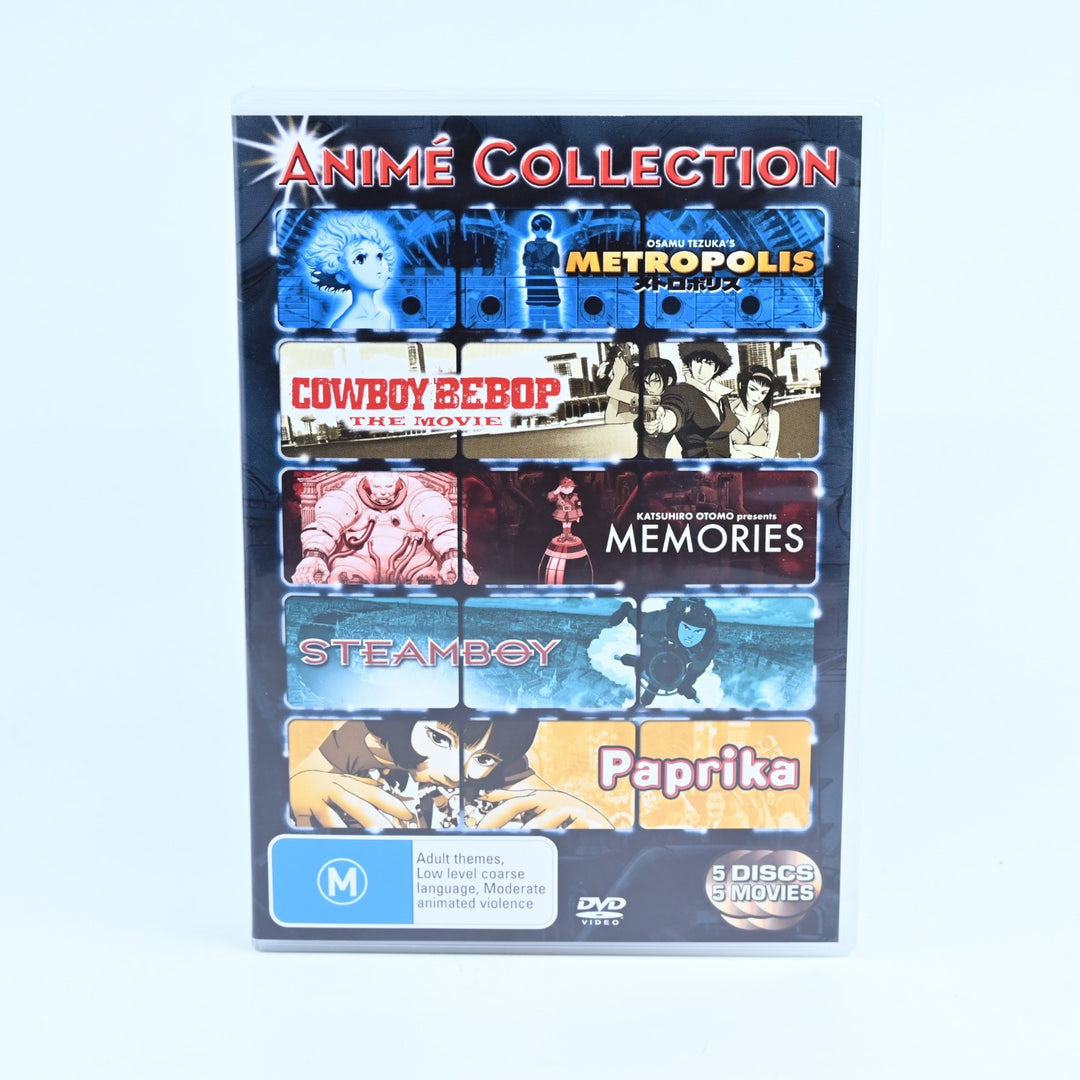 Anime 5 Disc Collection - Metropolis|Cowboy Bebop|Paprika|Steamboy - Anime DVD