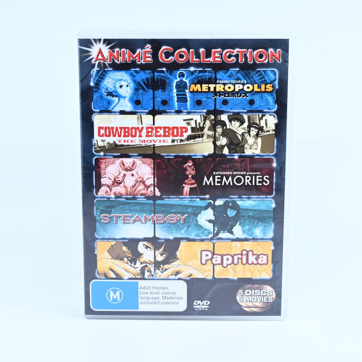 Anime 5 Disc Collection - Metropolis|Cowboy Bebop|Paprika|Steamboy - Anime DVD