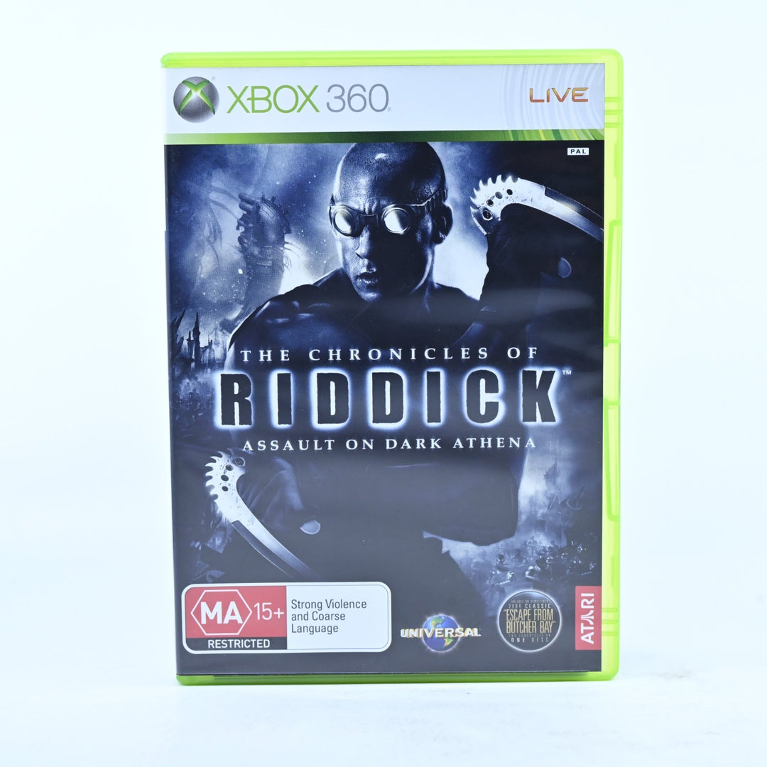 The Chronicles of Riddick: Assault on Dark Athena - Xbox 360 Game + Manual