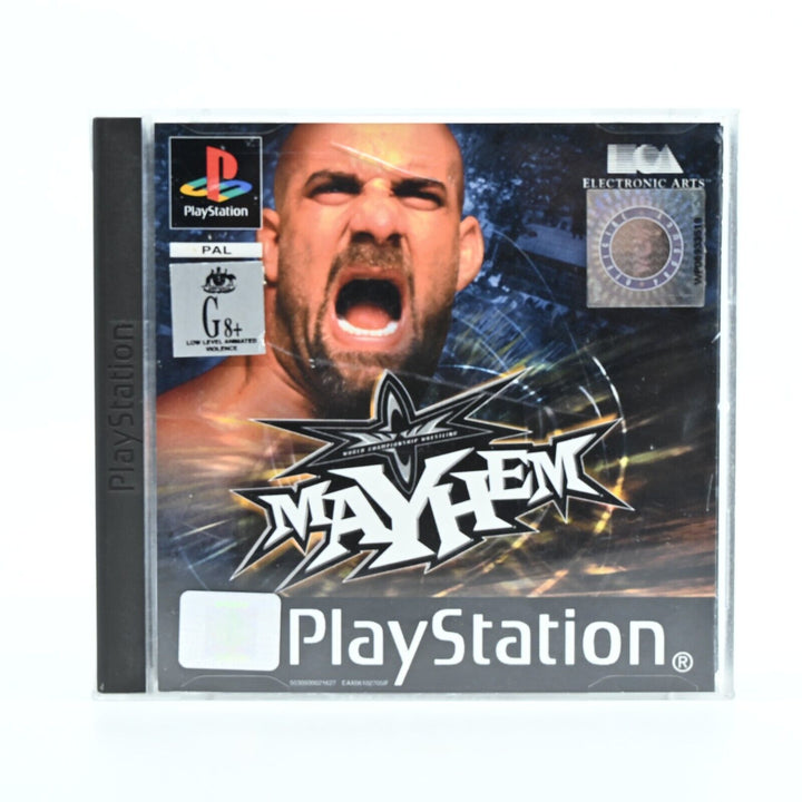 WCW Mayhem + Manual - Sony Playstation 1 / PS1 Game - PAL - MINT DISC!