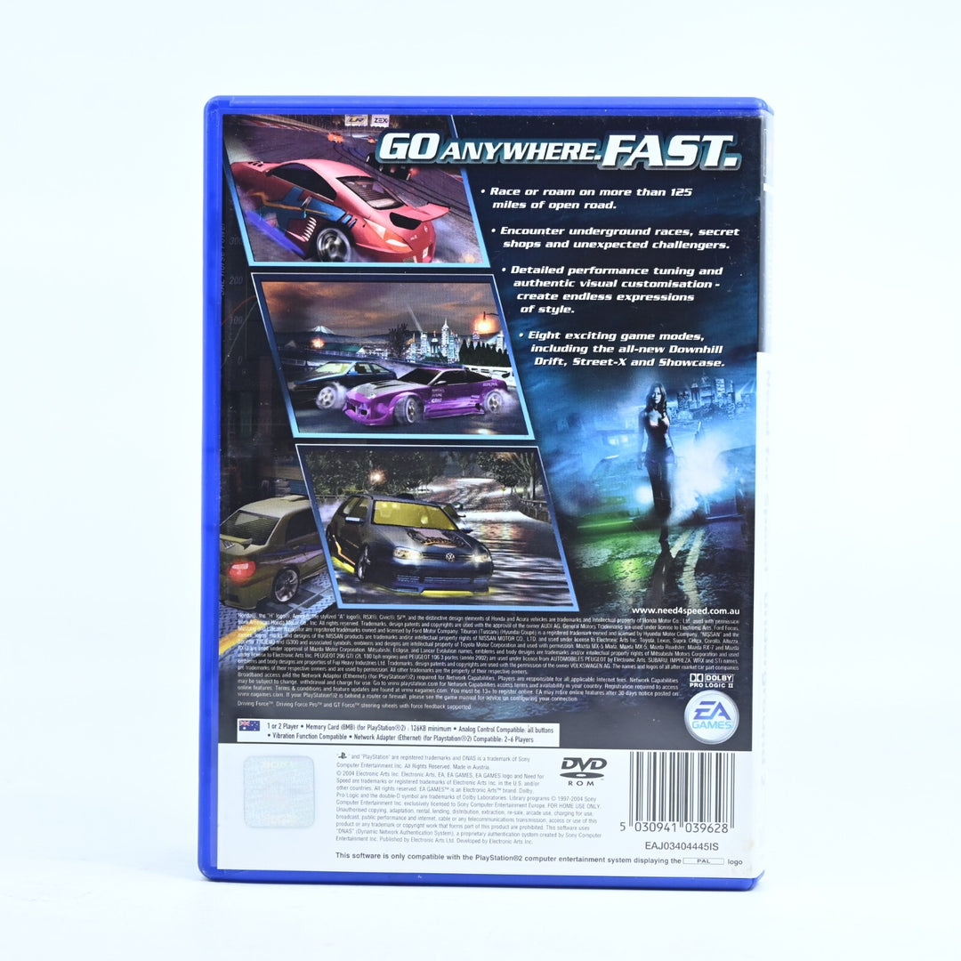 Need for Speed: Underground 2 - Sony Playstation 2 / PS2 Game + Manual - PAL