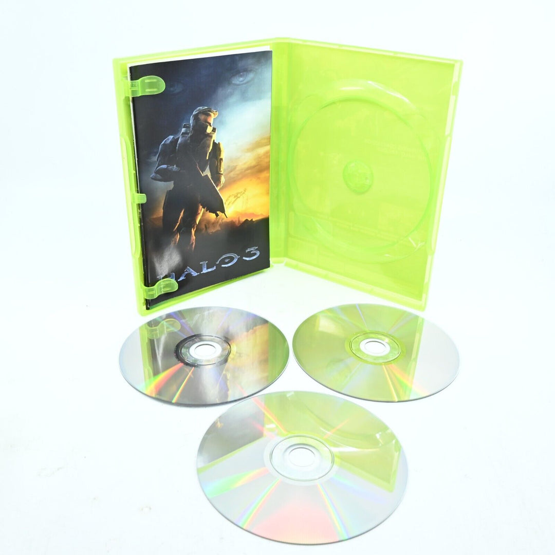 Halo 3 w Steelbook Edition Content - Xbox 360 Game + Manual - NEAR MINT DISCS!