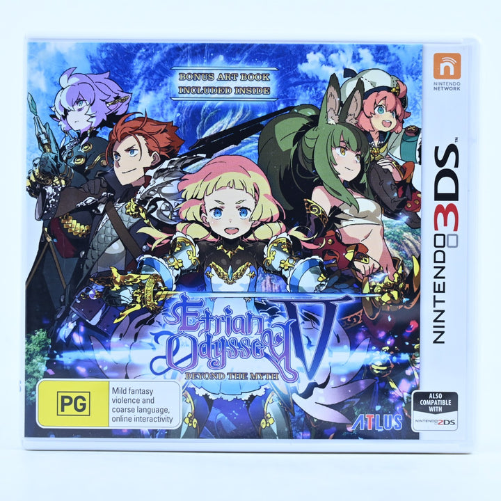 Etrian Odyssey V Beyond the Myth - Nintendo 3DS Game - PAL + Manual + Art Book
