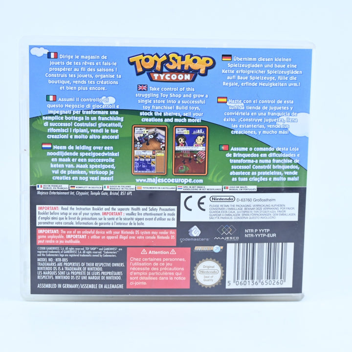 Toy Shop Tycoon - Nintendo DS Game - PAL + Manual - FREE POST!