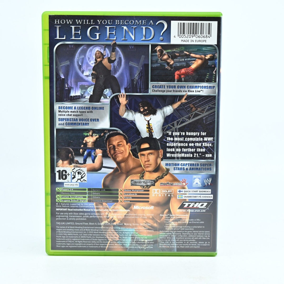 Wrestlemania 21 - Original Xbox Game + Manual - PAL - MINT DISC!