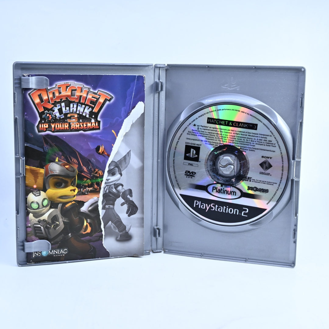 Ratchet &amp; Clank 3: Up Your Arsenal - PS2 Game + Manual - PAL
