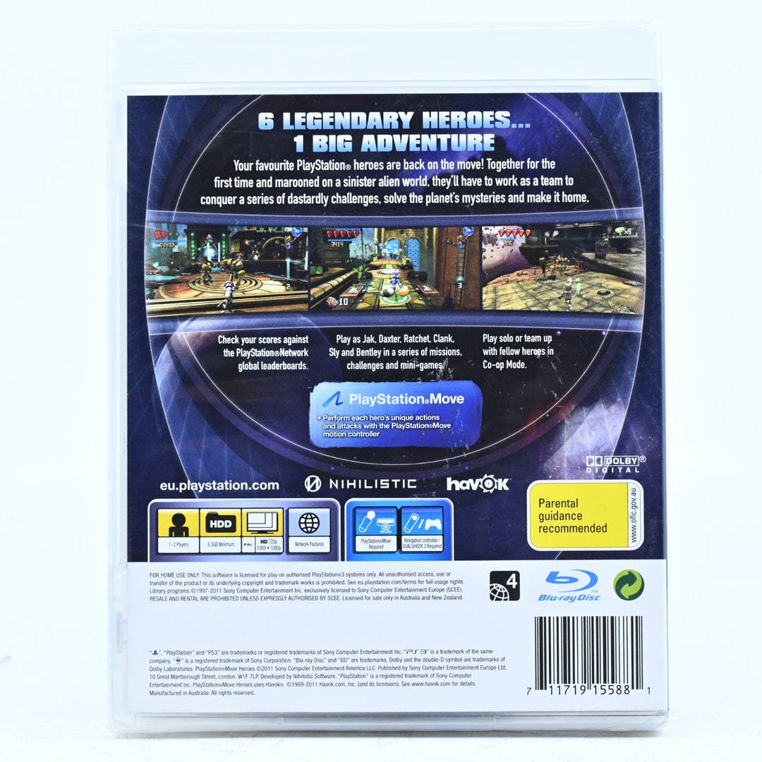 SEALED! PlayStation Move: Heroes - Sony Playstation 3 / PS3 Game + Manual