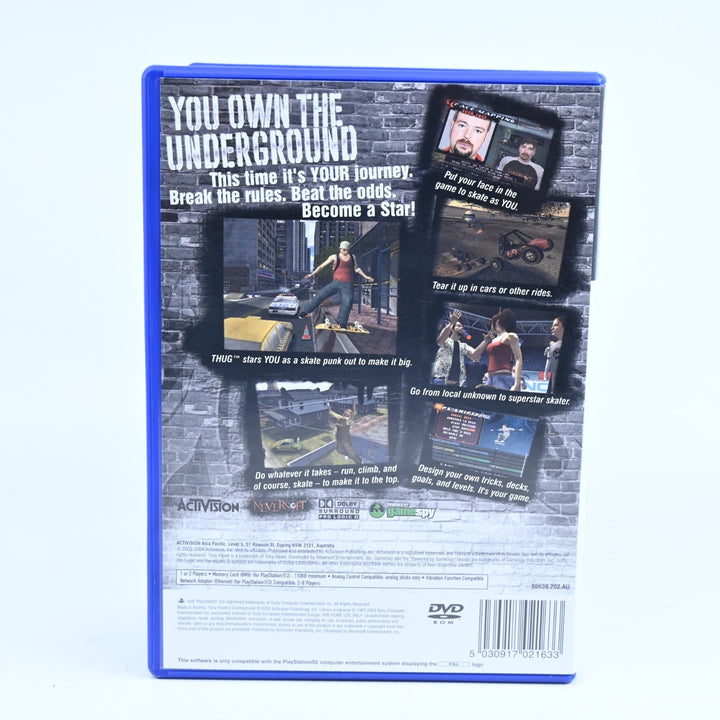 Tony Hawk's Underground - Sony Playstation 2 / PS2 Game + Manual - PAL
