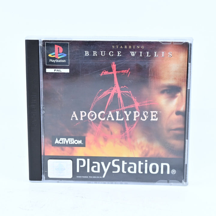 Apocalypse Starring Bruce Willis - Sony Playstation 1 / PS1 Game + Manual - PAL
