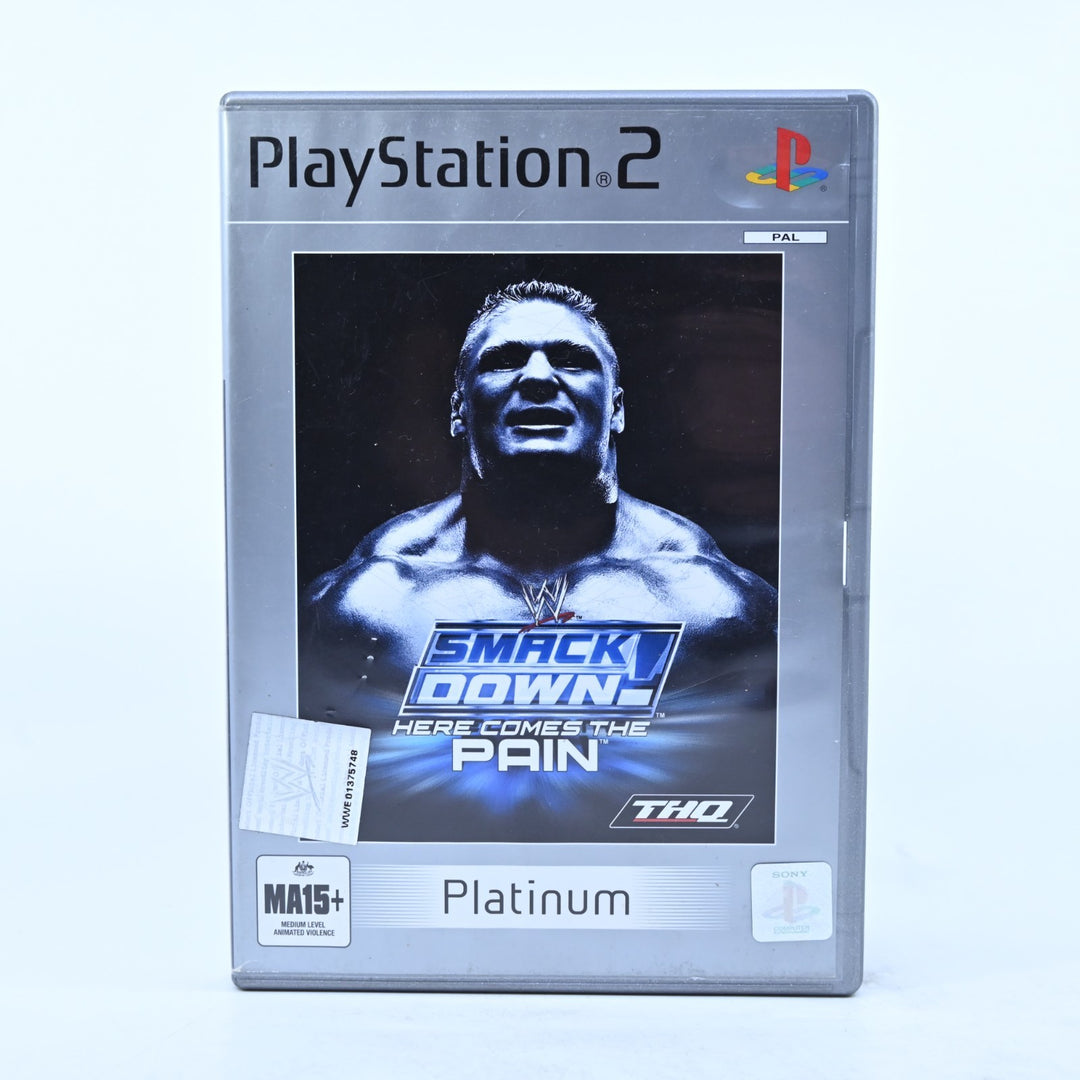 WWE SmackDown!: Here Comes the Pain - Sony Playstation 2 / PS2 Game + Manual