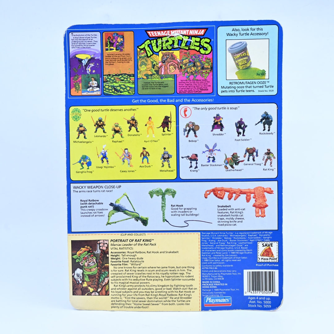 Rat King - Teenage Mutant Ninja Turtles / TMNT - Playmates 1980's Figure - Toy