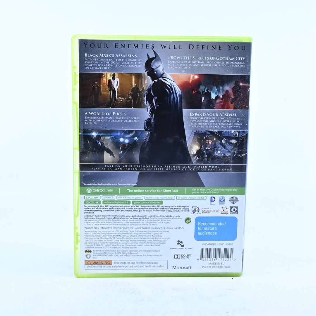 Batman: Arkham Origins - Xbox 360 Game - PAL - MINT DISC!