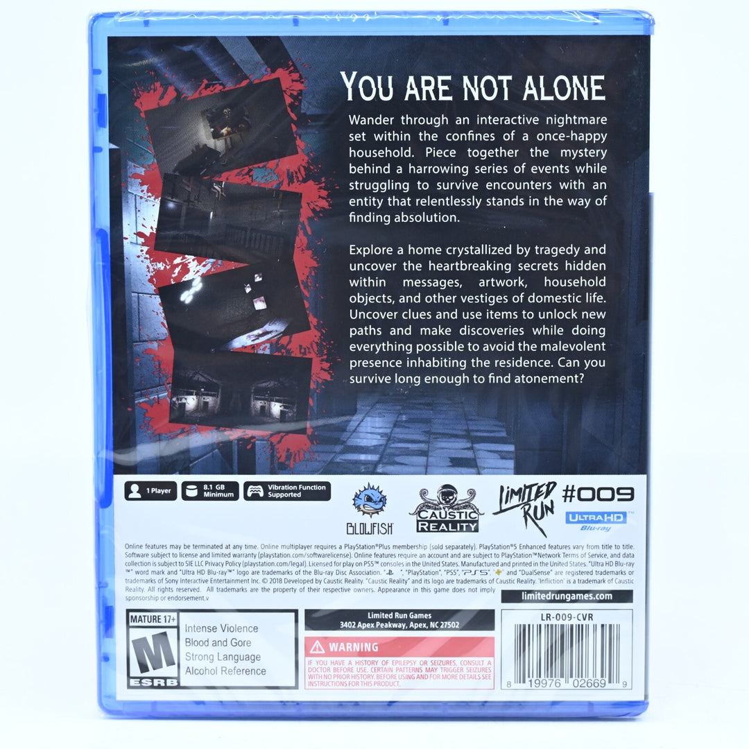 SEALED! Infliction Extended Cut - Sony Playstation 5 / PS5 Game + Card!