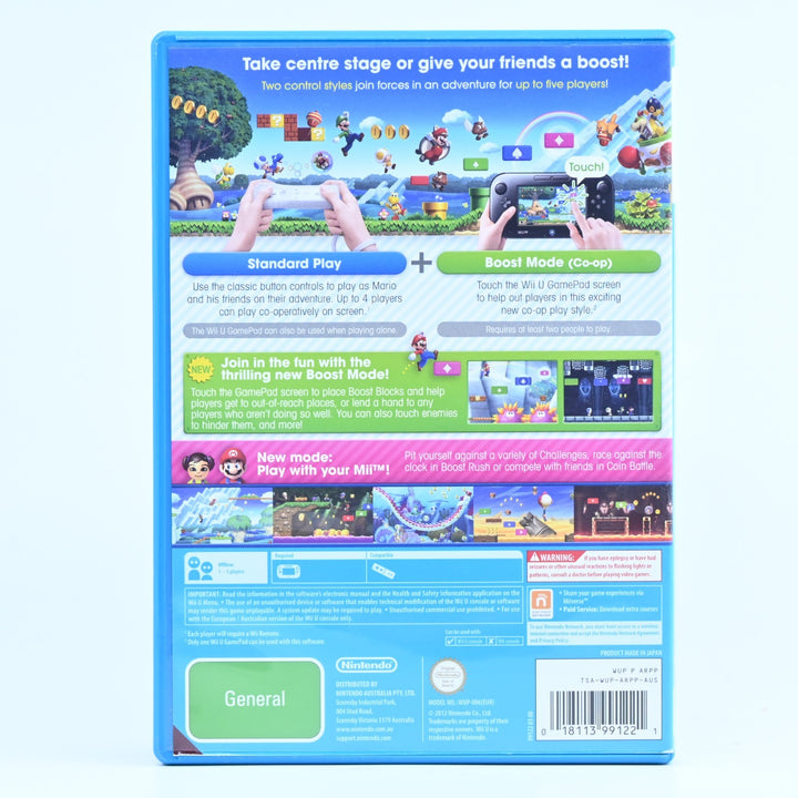 New Super Mario Bros. U - Nintendo Wii U Game - PAL - MINT DISC!