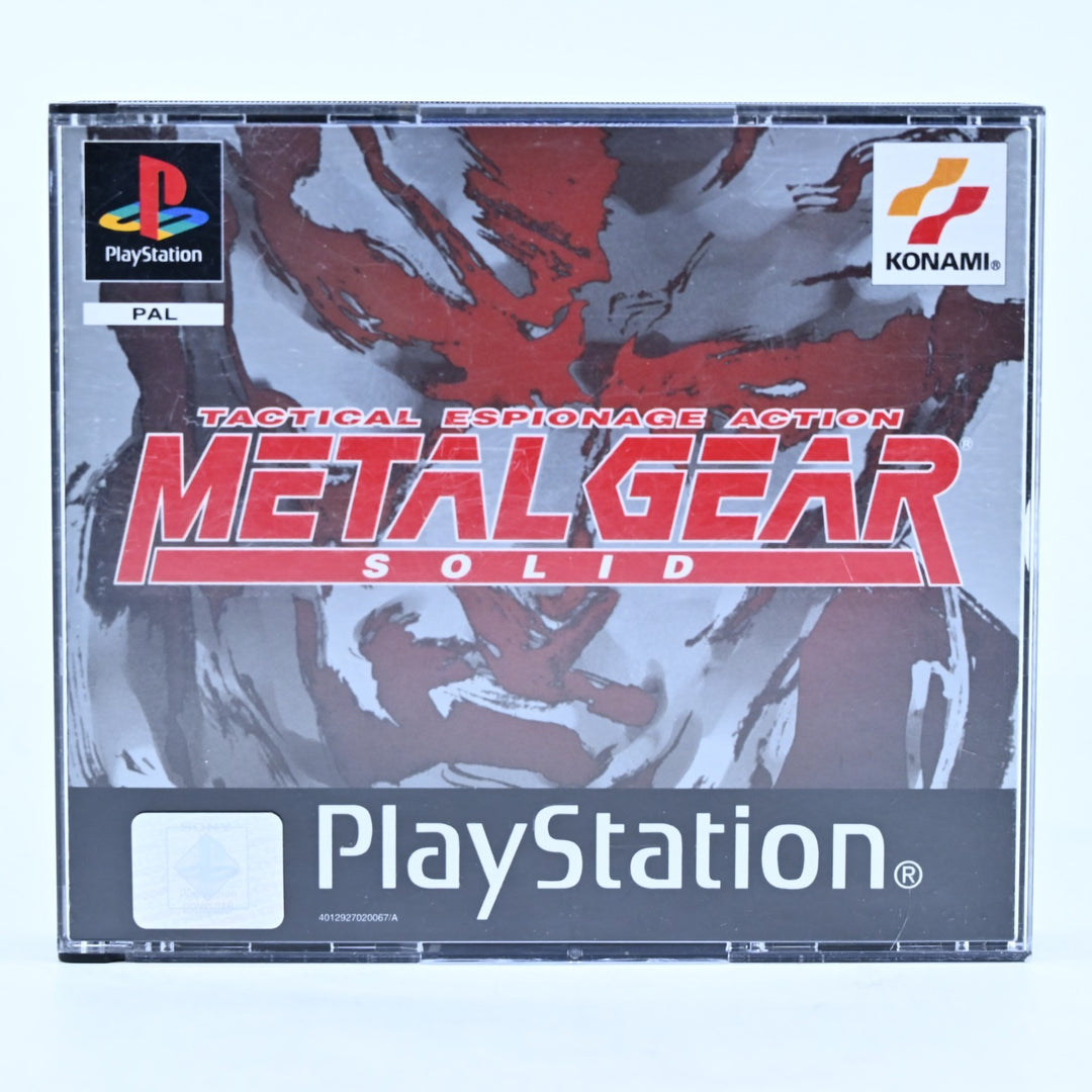 Metal Gear Solid - Sony Playstation 1 / PS1 Game + Manual - PAL - MINT DISC!