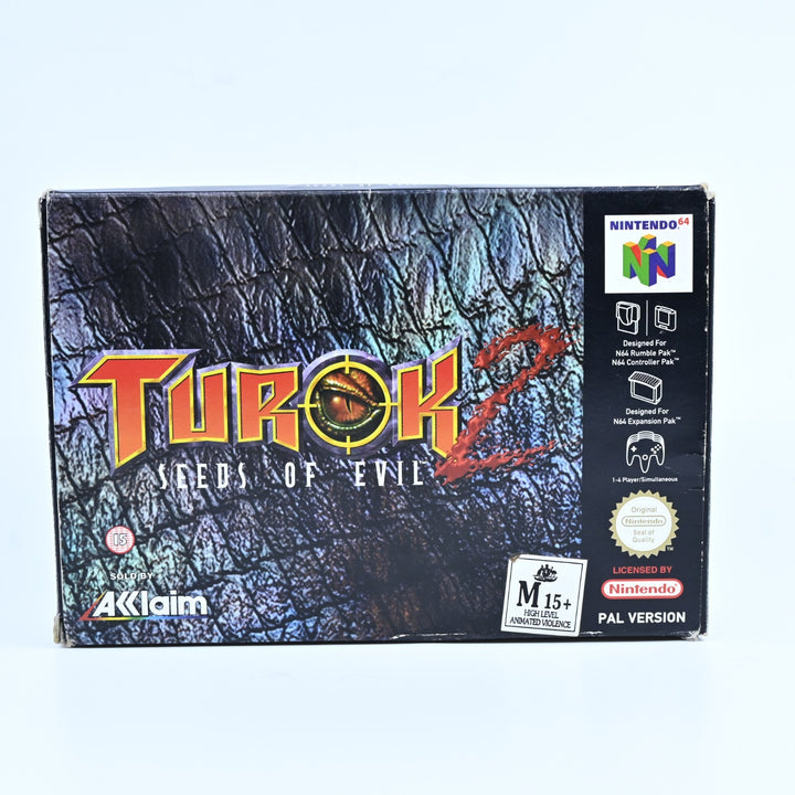Turok 2: Seeds of Evil - N64 / Nintendo 64 Boxed Game - PAL - FREE POST!